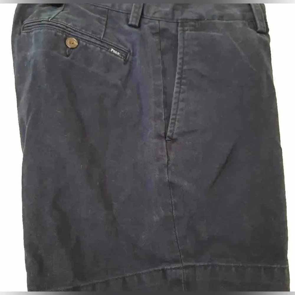 POLO RALPH LAUREN NAVY BLUE WALK SHORTS FLAT FRONT 29 COLLEGE FALL PREPPY